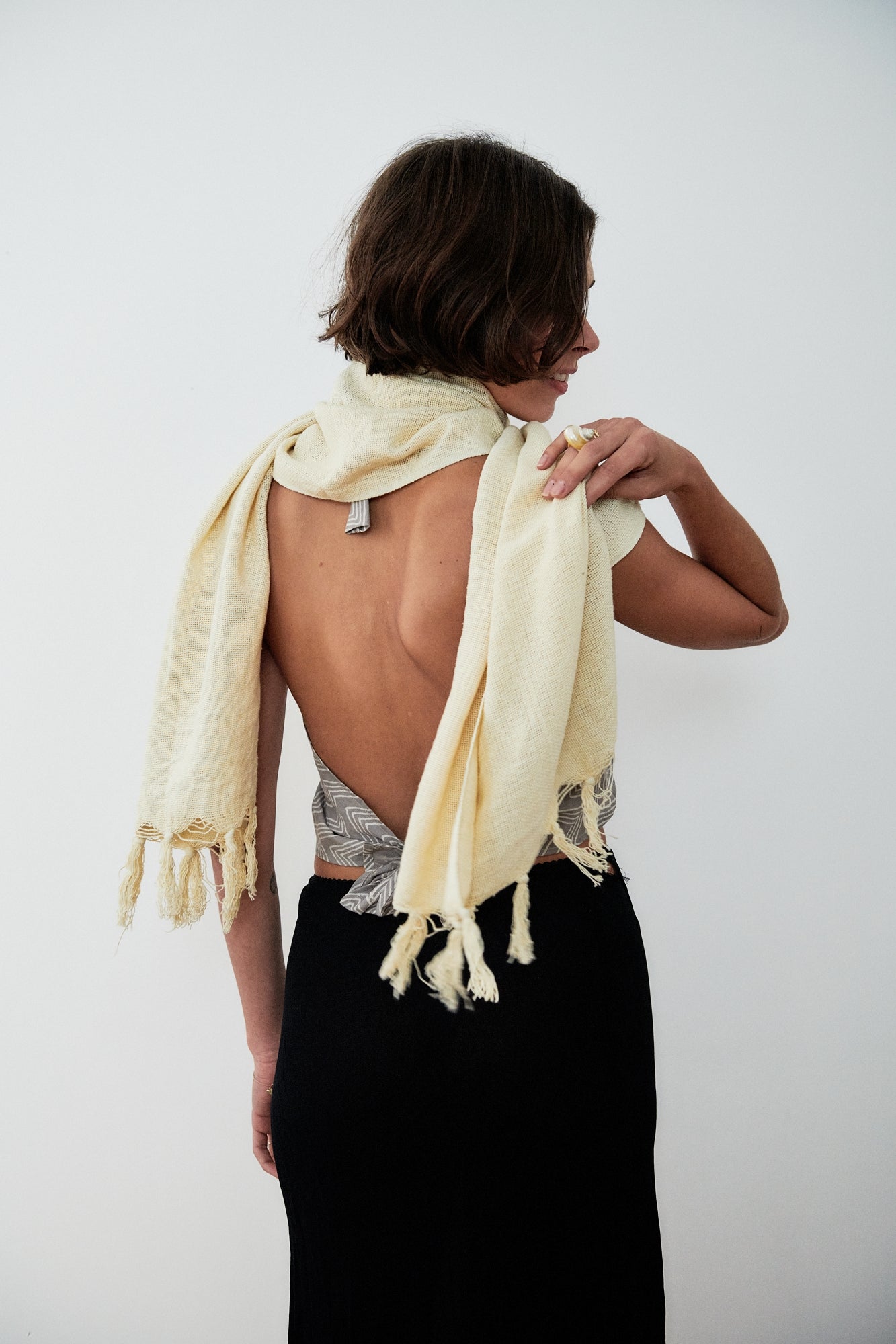 ALMAZ Scarf • IVORY
